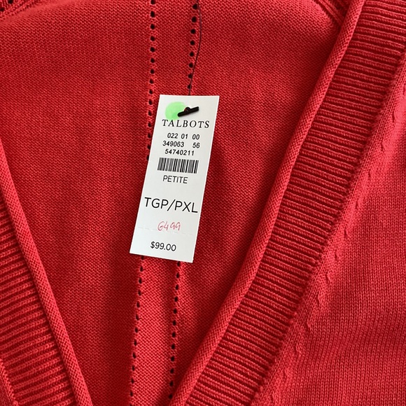 NWT, Talbots, cardigan,size XL. - Picture 2 of 5
